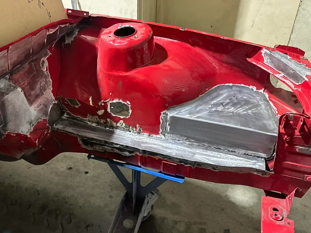 Lowe Fab passenger side engine bay infill panel